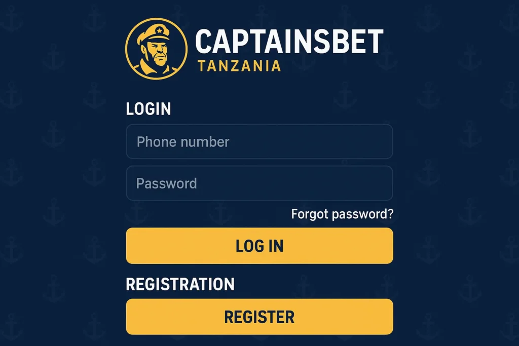 CaptainsBet login