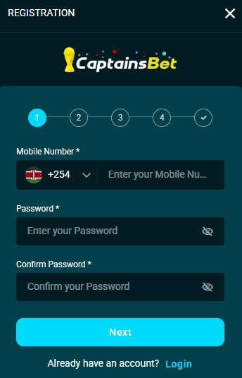 Finish the aviator bet login kenya step and you are in